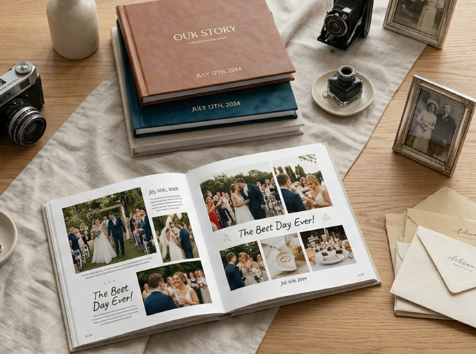 Our Services: Photo album design service in Sri Lanka.